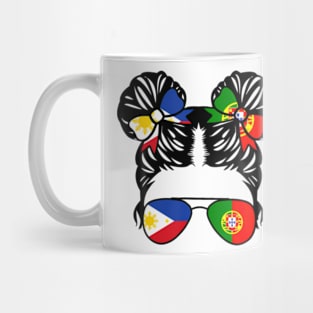 Half Filipino Half Portuguese Girl Philippines Kids Heritage Mug